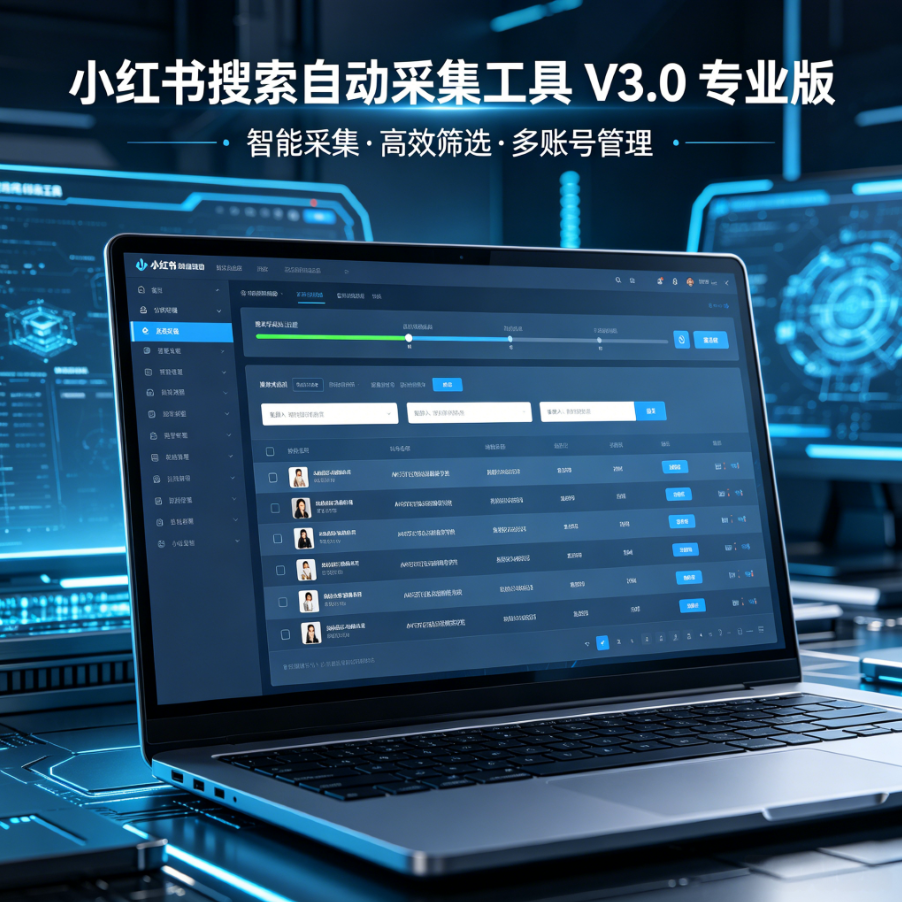 小红书搜索自动采集工具